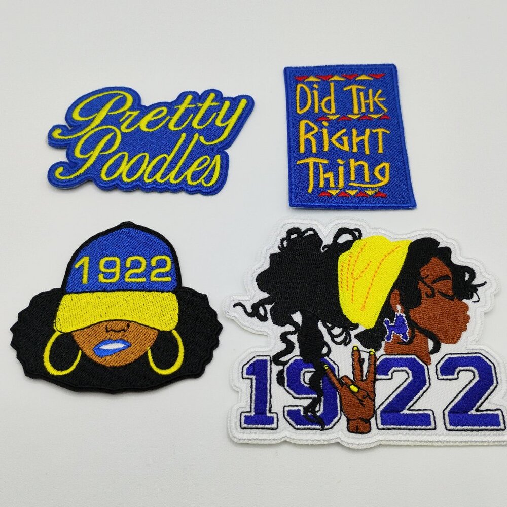 Sigma Gamma Rho 4 piece iron on patch set